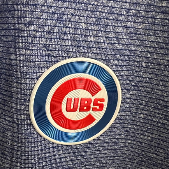 Chicago Cubs Cutter & Buck Eco Knit Stretch Quarter-Zip Pullover - Picture 3 of 4